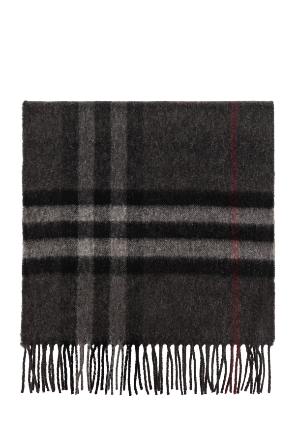 Burberry 100 cashmere scarf black best sale